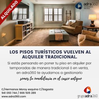 ¿Pensando en alquilar por temporadas o a largo plazo tu apartamento turístico? 🏨 En adra360 te ayudamos a gestionarlo 👩🏼‍🏫 #inmobiliaria #adra360 #reformas #Logroño